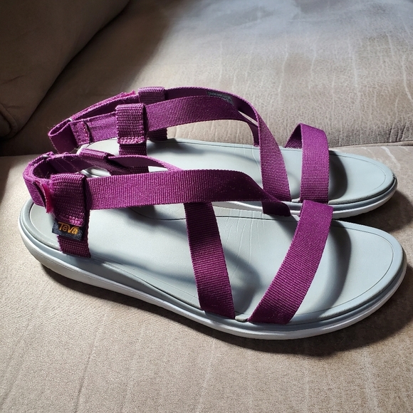 Teva Terra Float Livia Dark Purple Sandals - Women's Size 9 - Picture 3 of 8